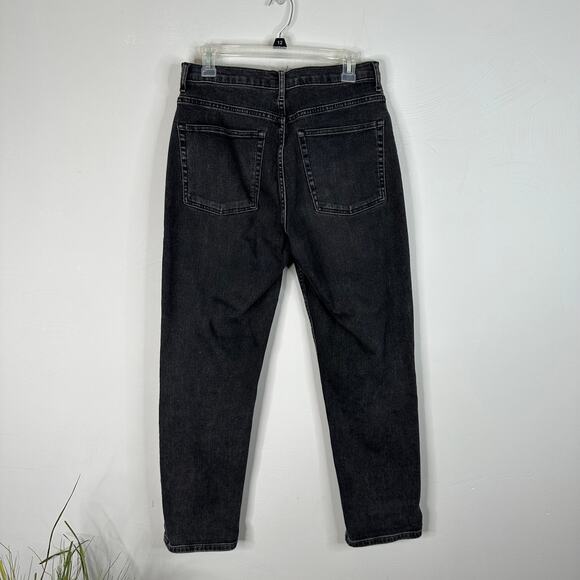 Everlane Black Wash Hi-Rise Super Straight Jean - Picture 8 of 9